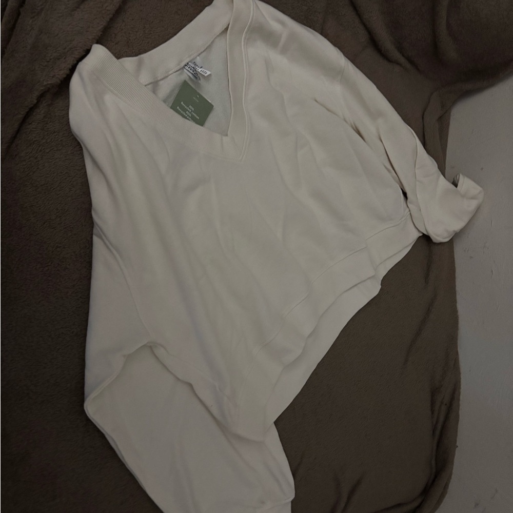 Cream V-Neck Sweater
